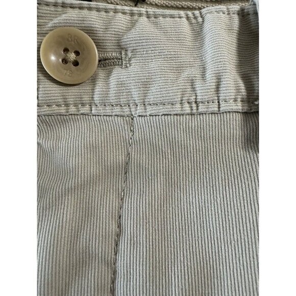 Banana Republic Pants Men 33x 32 Beige Aiden Chino Flat Front Classiccore Preppy - Picture 7 of 8